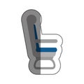 airplane chair isolated icon