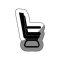 airplane chair isolated icon