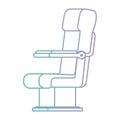 Airplane chair isolated icon Royalty Free Stock Photo