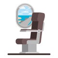Airplane chair with window