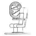 Airplane chair with window