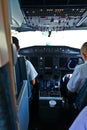 Airplane cockpit Royalty Free Stock Photo