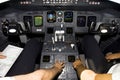 Airplane cockpit Royalty Free Stock Photo