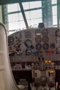 Airplane cockpit control panel Royalty Free Stock Photo