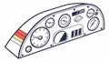 Airplane Cockpit Dashboard, Aviation Instruments Vector Design Generative AI Royalty Free Stock Photo