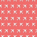 Airplane Commercial Aviation Seamless Pattern