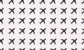 Airplane Commercial Aviation Seamless Sign Clear Pattern Background