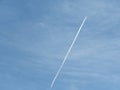 Airplane and Condensation trail