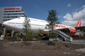 Corendon Boeing 747 in hotel garden