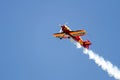 Airplane on display at the 27th edition of Aerosport in Odena. Acrobatic flight Royalty Free Stock Photo