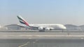 Airplane Emirates Dubai international airport