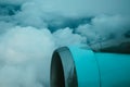 Airplane engine on air