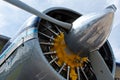 Airplane Engine and propeller Royalty Free Stock Photo