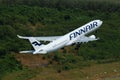 Airplane of Finnair Airbus A330-302 Taking Off