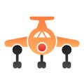 Airplane flat icon. Plain color icons in trendy flat style. Aircraft gradient style design, designed for web and app