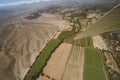 An airplane is fly on the area of Nazca Lines, and is going to take tourists over the Nazca Lines. Royalty Free Stock Photo