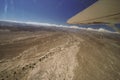 An airplane is fly on the area of Nazca Lines, and is going to take tourists over the Nazca Lines. Royalty Free Stock Photo