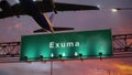 Airplane Take off Exuma during a wonderful sunrise