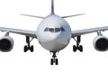 Airplane front view Royalty Free Stock Photo