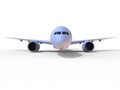 Airplane front view Royalty Free Stock Photo