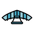 Airplane glider icon vector flat Royalty Free Stock Photo