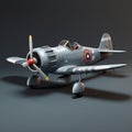 Playful Vintage Wartime Aircraft In Zbrush Style Royalty Free Stock Photo