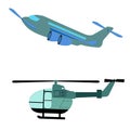 Airplane and helicopter