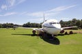 Airplane at the heliport in Iguazu, Brazil