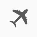 Airplane icon, aircraft, plane, flight, aeroplane, arrival, departure