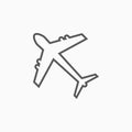 Airplane icon, aircraft, plane, flight, aeroplane, arrival, departure