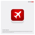 Airplane icon Royalty Free Stock Photo