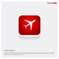 Airplane icon Royalty Free Stock Photo