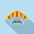 Airplane icon flat vector. Para air Royalty Free Stock Photo