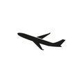 Airplane icon. Simple vector illustration on a white background Royalty Free Stock Photo
