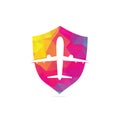 Airplane icon vector illustration design Logo Royalty Free Stock Photo