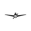 Airplane icon vector illustration design Logo Royalty Free Stock Photo