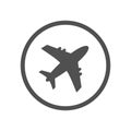 Airplane icon vector illustration design Logo Royalty Free Stock Photo