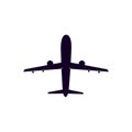 Airplane icon vector illustration design Logo Royalty Free Stock Photo