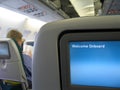 Airplane Interior Royalty Free Stock Photo