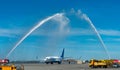 Airplane at the international airport