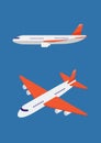 Airplane isometric illustration