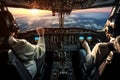 Airplane jet captain aircraft airliner cockpit pilot