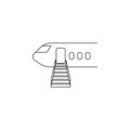 Airplane ladder icon. Stairs in our life Icon. Premium quality graphic design. Signs, symbols collection, simple icon for websites Royalty Free Stock Photo