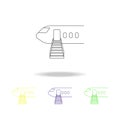 airplane ladder multicolored multicolored iconss. Stairs in our life multicolored icons Can be used for web, logo, mobile app, UI Royalty Free Stock Photo