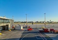 Airplane landed in the Hamburg Helmut Schmidt Airport, Germany