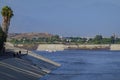 Airplane landed at Rio Hondo wash canal