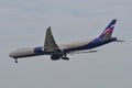 Airplane landing at Saigon Airport SGN Royalty Free Stock Photo