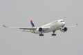 Airplane landing at Saigon Airport SGN Royalty Free Stock Photo