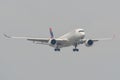 Airplane landing at Saigon Airport SGN Royalty Free Stock Photo