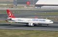 Airplane Landing to Istanbul Airport
